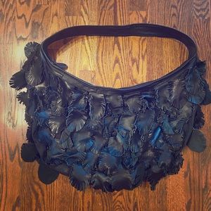 **Made-in-Italy** Leather fringed Bag